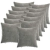Pagalvėlės užvalkalas 12 pcs HEERLEN Tamsiai pilka 40 x 40 cm