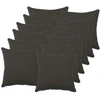 Pagalvėlės užvalkalas 12 pcs HEERLEN Tamsiai pilka 40 x 40 cm