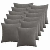 Pagalvėlės užvalkalas 12 pcs HEERLEN Tamsiai pilka 40 x 40 cm