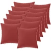 Pagalvėlės užvalkalas 12 pcs HEERLEN Vyno raudona 40 x 40 cm