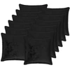 Pagalvėlės užvalkalas 12 pcs HOUTEN Juoda 50 x 50 cm Flanelė