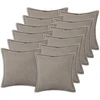 Pagalvėlės užvalkalas 12 pcs HOUTEN Šviesiai pilka 50 x 50 cm