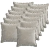 Pagalvėlės užvalkalas 12 pcs HOUTEN Šviesiai pilka 50 x 50 cm