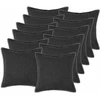 Pagalvėlės užvalkalas 12 pcs HOUTEN Tamsiai pilka 45 x 45 cm