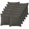 Pagalvėlės užvalkalas 12 pcs HOUTEN Tamsiai pilka 50 x 50 cm