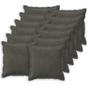 Pagalvėlės užvalkalas 12 pcs HOUTEN Tamsiai pilka 40 x 40 cm