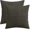 Pagalvėlės užvalkalas 2 pcs ALMELO Antracito 30 x 30 cm