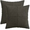 Pagalvėlės užvalkalas 2 pcs ALMELO Antracito 35 x 35 cm