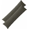 Pagalvėlės užvalkalas 2 pcs ALMELO Antracito 40 x 145 cm