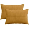Pagalvėlės užvalkalas 2 pcs ALMELO Geltona 50 x 80 cm mančester