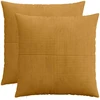 Pagalvėlės užvalkalas 2 pcs ALMELO Geltona 55 x 55 cm mančester