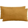 Pagalvėlės užvalkalas 2 pcs ALMELO Geltona 40 x 70 cm mančester