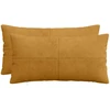 Pagalvėlės užvalkalas 2 pcs ALMELO Geltona 40 x 80 cm mančester
