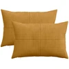 Pagalvėlės užvalkalas 2 pcs ALMELO Geltona 30 x 50 cm mančester