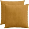 Pagalvėlės užvalkalas 2 pcs ALMELO Geltona 80 x 80 cm mančester