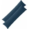 Pagalvėlės užvalkalas 2 pcs ALMELO Jūrinė mėlyna 40 x 145 cm