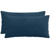 Pagalvėlės užvalkalas 2 pcs ALMELO Jūrinė mėlyna 40 x 80 cm