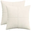 Pagalvėlės užvalkalas 2 pcs ALMELO Kreminė 40 x 40 cm mančester