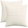 Pagalvėlės užvalkalas 2 pcs ALMELO Kreminė 30 x 30 cm mančester