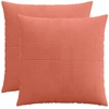 Pagalvėlės užvalkalas 2 pcs ALMELO Raudona oranžinė 80 x 80 cm