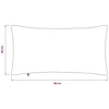 Pagalvėlės užvalkalas 2 pcs ALMELO Raudona oranžinė 40 x 80 cm