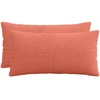 Pagalvėlės užvalkalas 2 pcs ALMELO Raudona oranžinė 40 x 80 cm