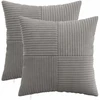 Pagalvėlės užvalkalas 2 pcs ALMELO Šviesiai pilka 30 x 30 cm
