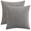 Pagalvėlės užvalkalas 2 pcs ALMELO Šviesiai pilka 40 x 40 cm