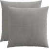 Pagalvėlės užvalkalas 2 pcs ALMELO Šviesiai pilka 80 x 80 cm