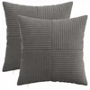Pagalvėlės užvalkalas 2 pcs ALMELO Tamsiai pilka 35 x 35 cm
