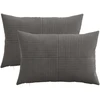 Pagalvėlės užvalkalas 2 pcs ALMELO Tamsiai pilka 50 x 80 cm