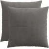 Pagalvėlės užvalkalas 2 pcs ALMELO Tamsiai pilka 55 x 55 cm