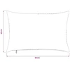 Pagalvėlės užvalkalas 2 pcs ALMELO Tamsiai pilka 40 x 60 cm