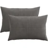 Pagalvėlės užvalkalas 2 pcs ALMELO Tamsiai pilka 50 x 70 cm