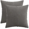 Pagalvėlės užvalkalas 2 pcs ALMELO Tamsiai pilka 40 x 40 cm