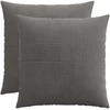 Pagalvėlės užvalkalas 2 pcs ALMELO Tamsiai pilka 70 x 70 cm