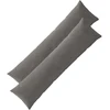 Pagalvėlės užvalkalas 2 pcs ALMELO Tamsiai pilka 40 x 145 cm