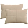 Pagalvėlės užvalkalas 2 pcs ALMELO Taupe 40 x 60 cm mančester