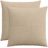 Pagalvėlės užvalkalas 2 pcs ALMELO Taupe 60 x 60 cm mančester