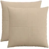 Pagalvėlės užvalkalas 2 pcs ALMELO Taupe 70 x 70 cm mančester