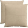 Pagalvėlės užvalkalas 2 pcs ALMELO Taupe 55 x 55 cm mančester