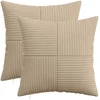 Pagalvėlės užvalkalas 2 pcs ALMELO Taupe 45 x 45 cm mančester