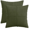 Pagalvėlės užvalkalas 2 pcs ALMELO Žalia 45 x 45 cm mančester