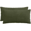 Pagalvėlės užvalkalas 2 pcs ALMELO Žalia 40 x 70 cm mančester