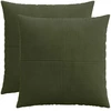 Pagalvėlės užvalkalas 2 pcs ALMELO Žalia 60 x 60 cm mančester