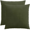 Pagalvėlės užvalkalas 2 pcs ALMELO Žalia 80 x 80 cm mančester