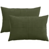 Pagalvėlės užvalkalas 2 pcs ALMELO Žalia 50 x 80 cm mančester