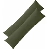 Pagalvėlės užvalkalas 2 pcs ALMELO Žalia 40 x 145 cm mančester