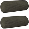 Pagalvėlės užvalkalas 2 pcs HEERLEN Antracito Ø 15 x 40 cm