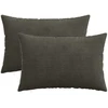 Pagalvėlės užvalkalas 2 pcs HEERLEN Antracito 50 x 75 cm
